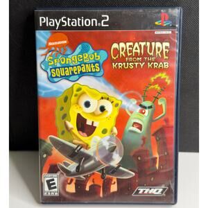 SpongeBob SquarePants Creature from the Krusty Krab (PlayStation 2 , 2006) CIB